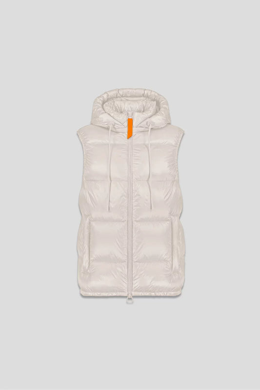Doudoune sans manches en nylon brillant Cesar - Lune