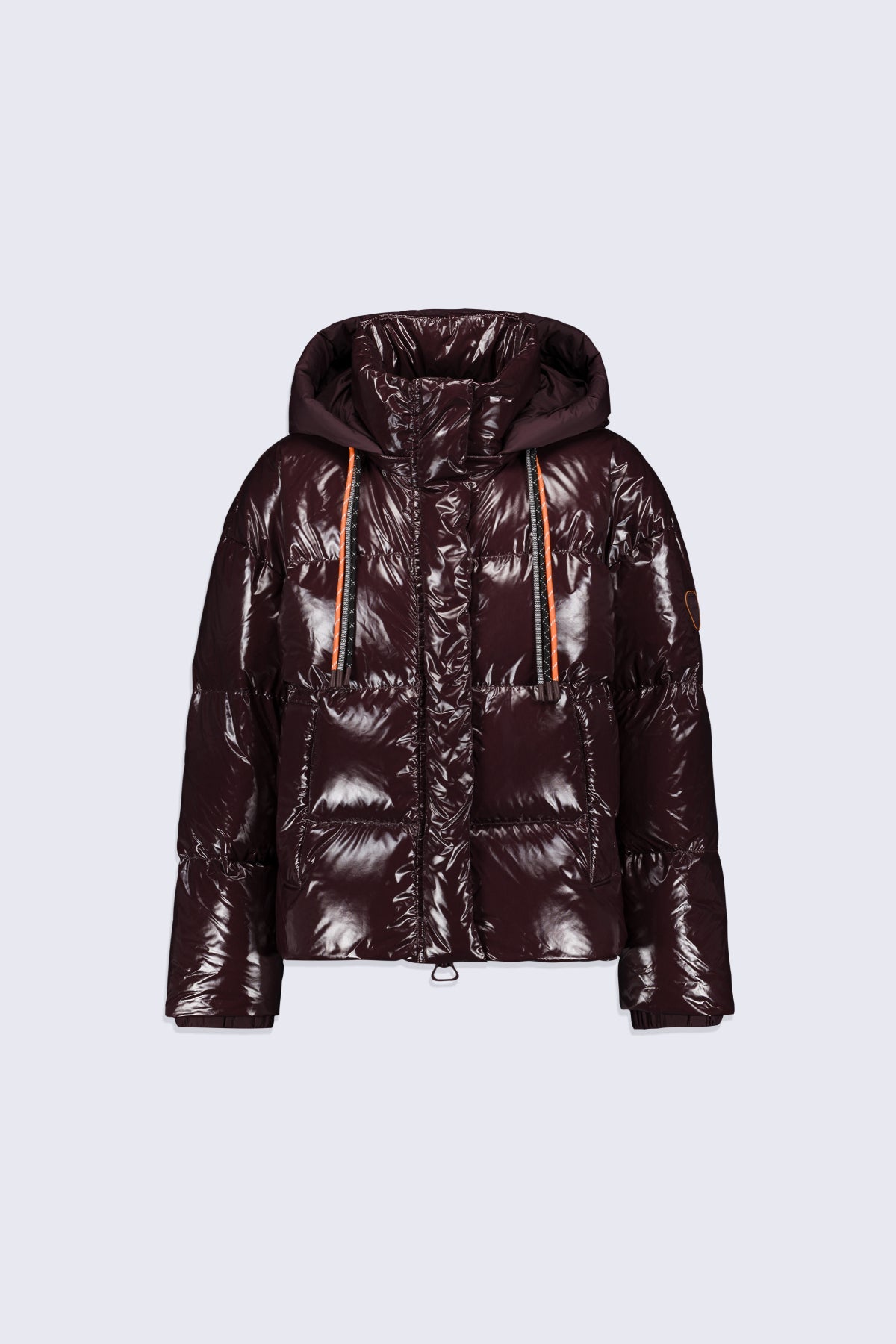 Doudoune courte brillante Lili Bright - Burgundy