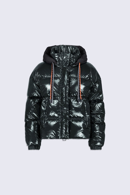 Doudoune courte brillante Lili Bright - Dark Forest